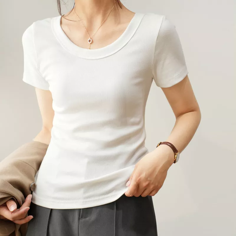Summer Slimming Short Sleeved Women's T-shirt