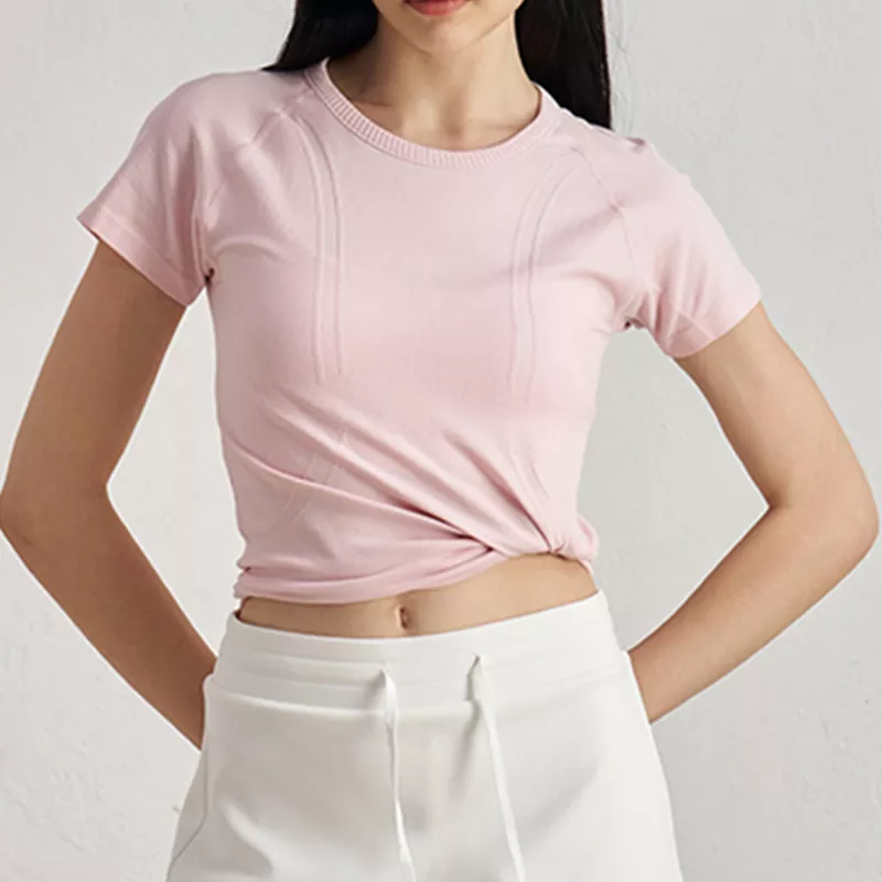 Seamless Antibacterial Slim-Fit Yoga Top