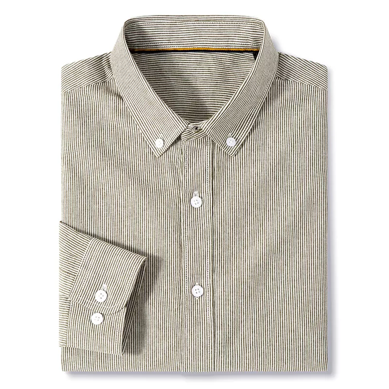 Spring New Men's Striped Long Sleeve Shirt